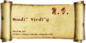 Mosó Virág névjegykártya